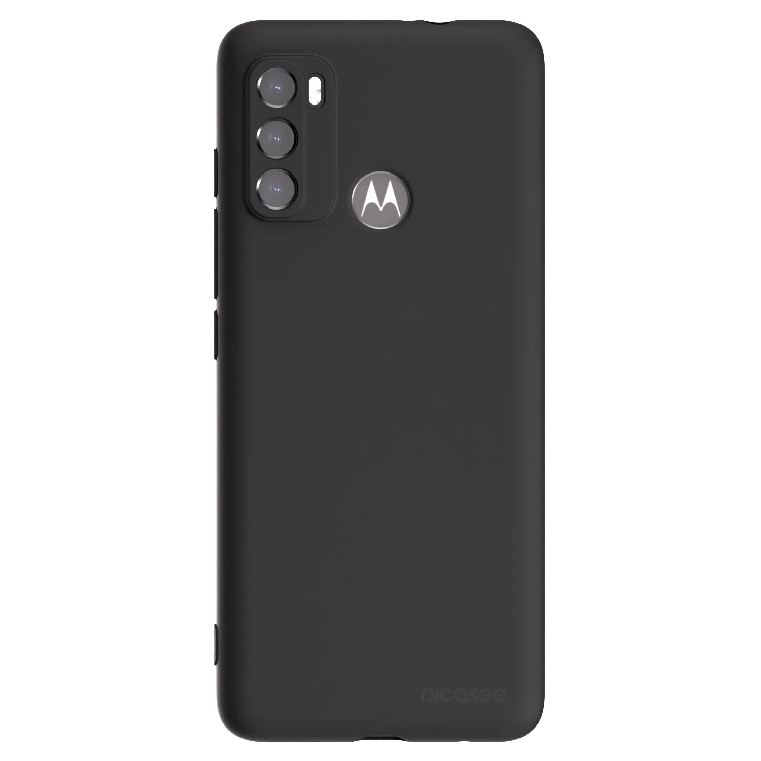 Picasee Motorola Moto G60 Hülle - Schwarzes Silikon - Clear