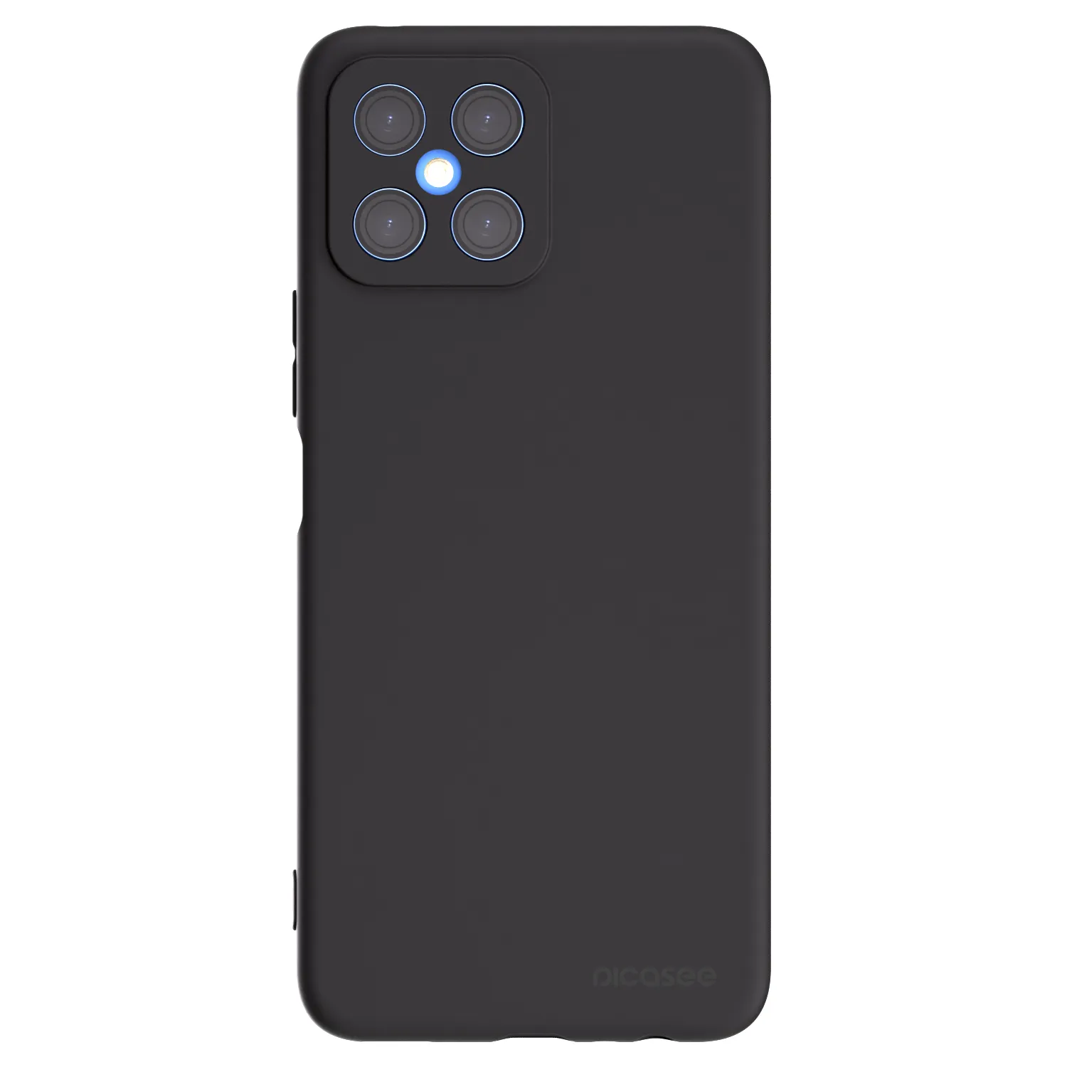 Picasee Honor X8 4G Hülle - Schwarzes Silikon - Clear