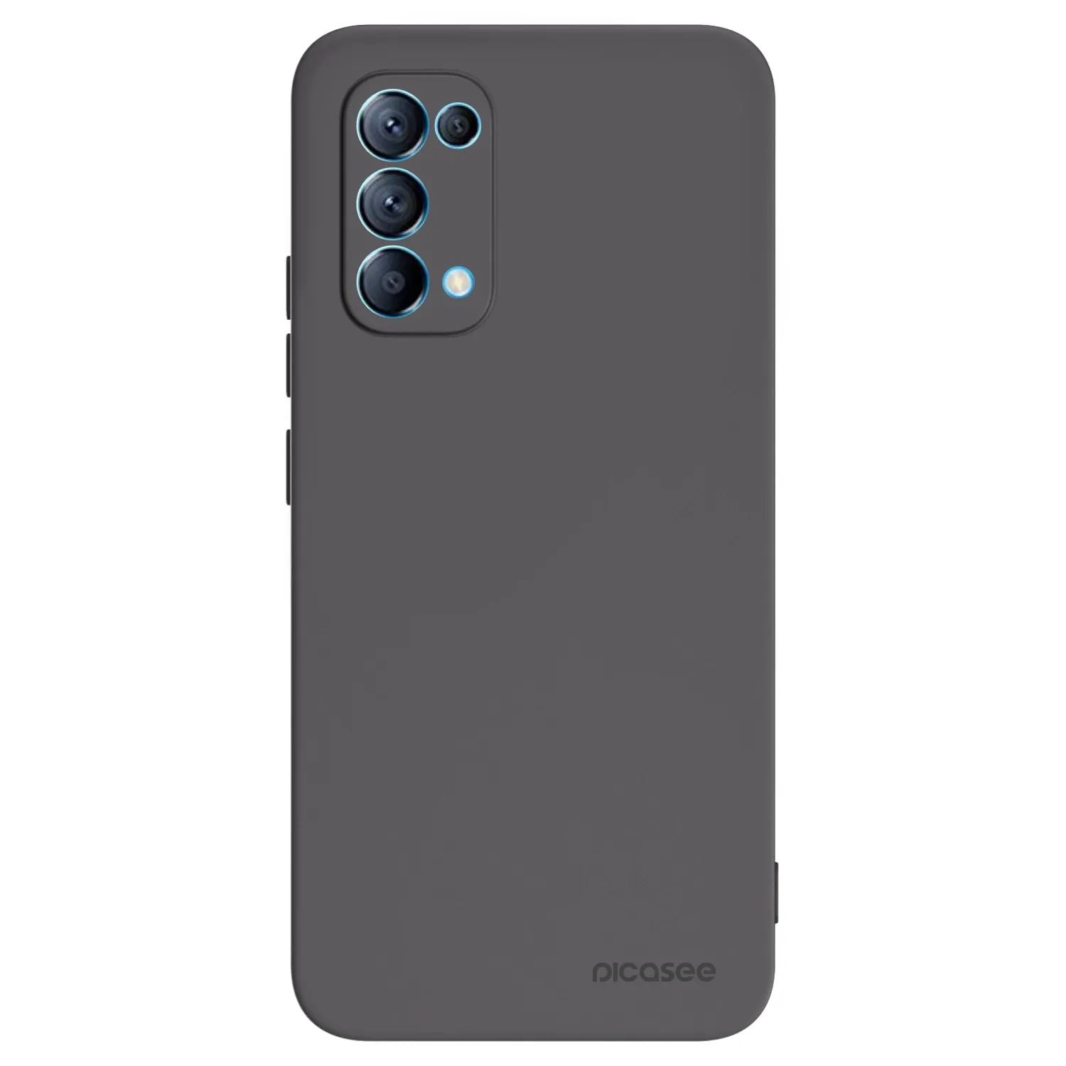 Picasee OPPO Reno 5 5G Hülle - Schwarzes Silikon - Clear