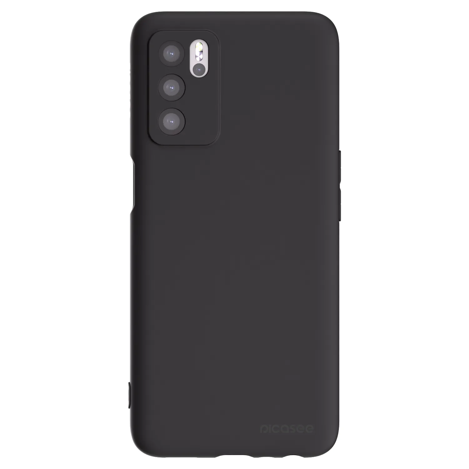 Picasee OPPO A16 Hülle - Schwarzes Silikon - Clear