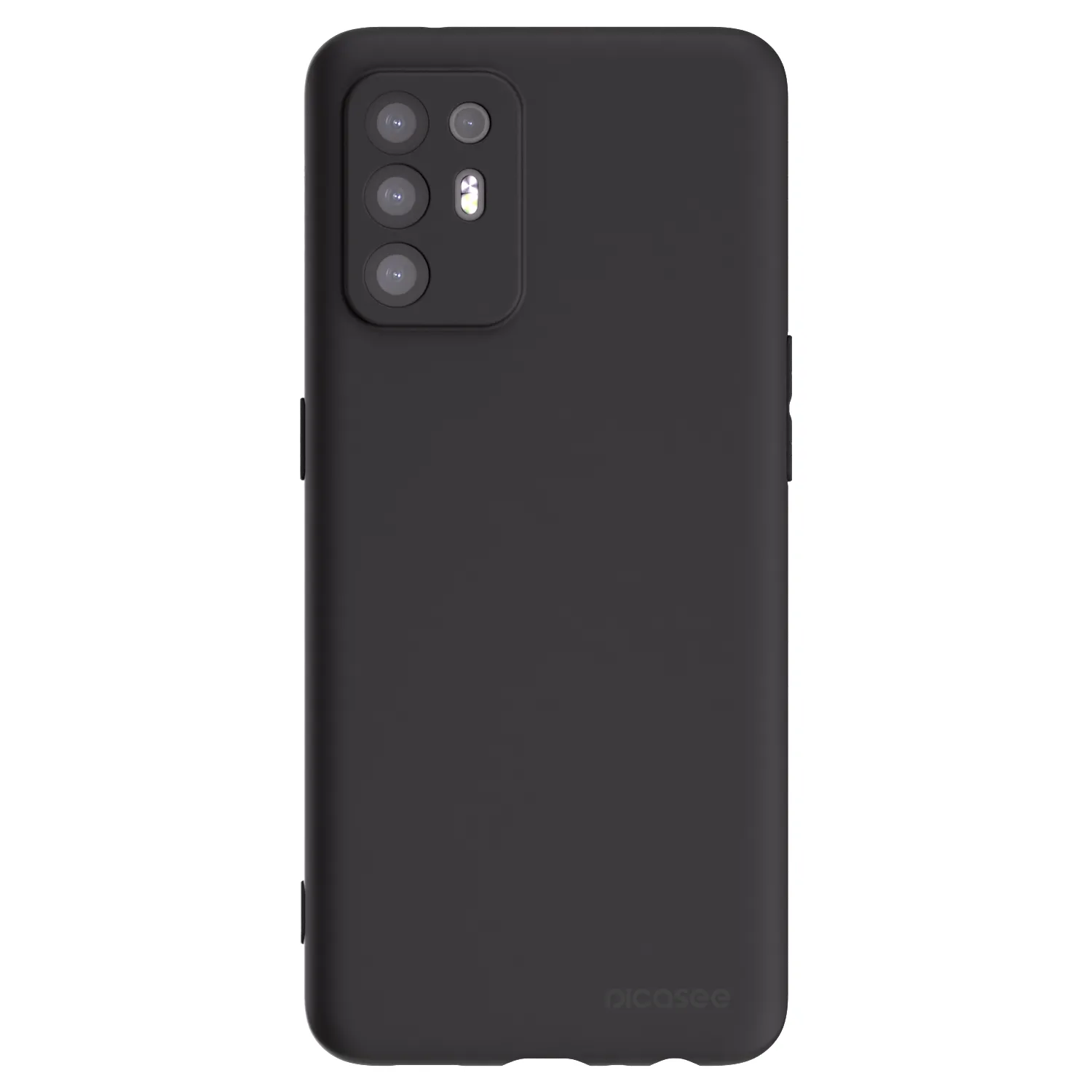 Picasee OPPO A94 5G Hülle - Schwarzes Silikon - Clear