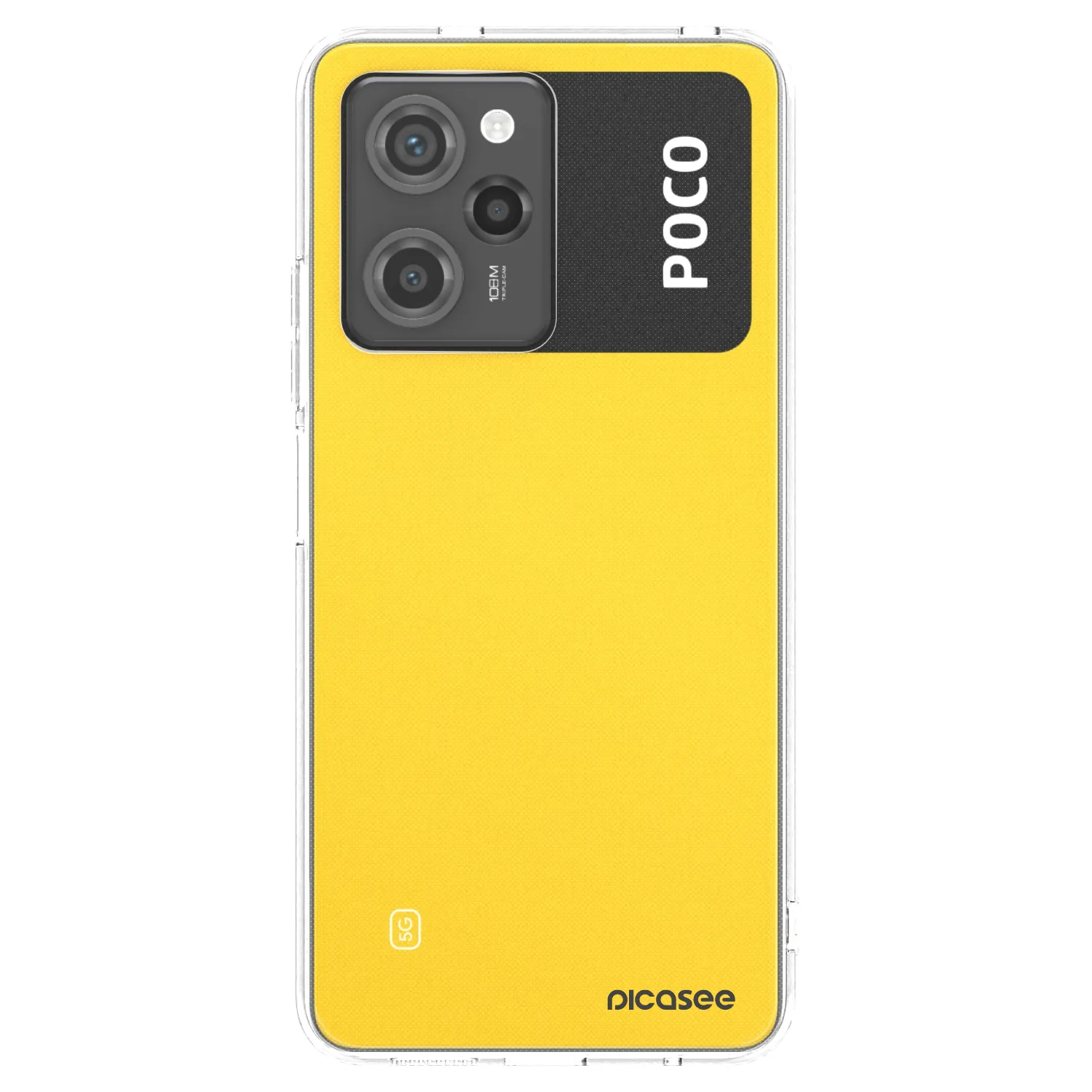 Picasee Xiaomi Poco X5 Pro Hülle - Transparentes Silikon - Clear