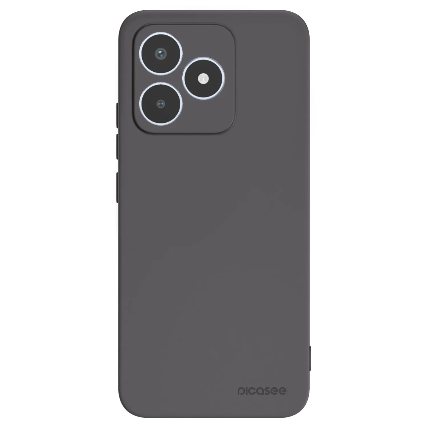 Picasee Realme C53 Hülle - Schwarzes Silikon - Clear