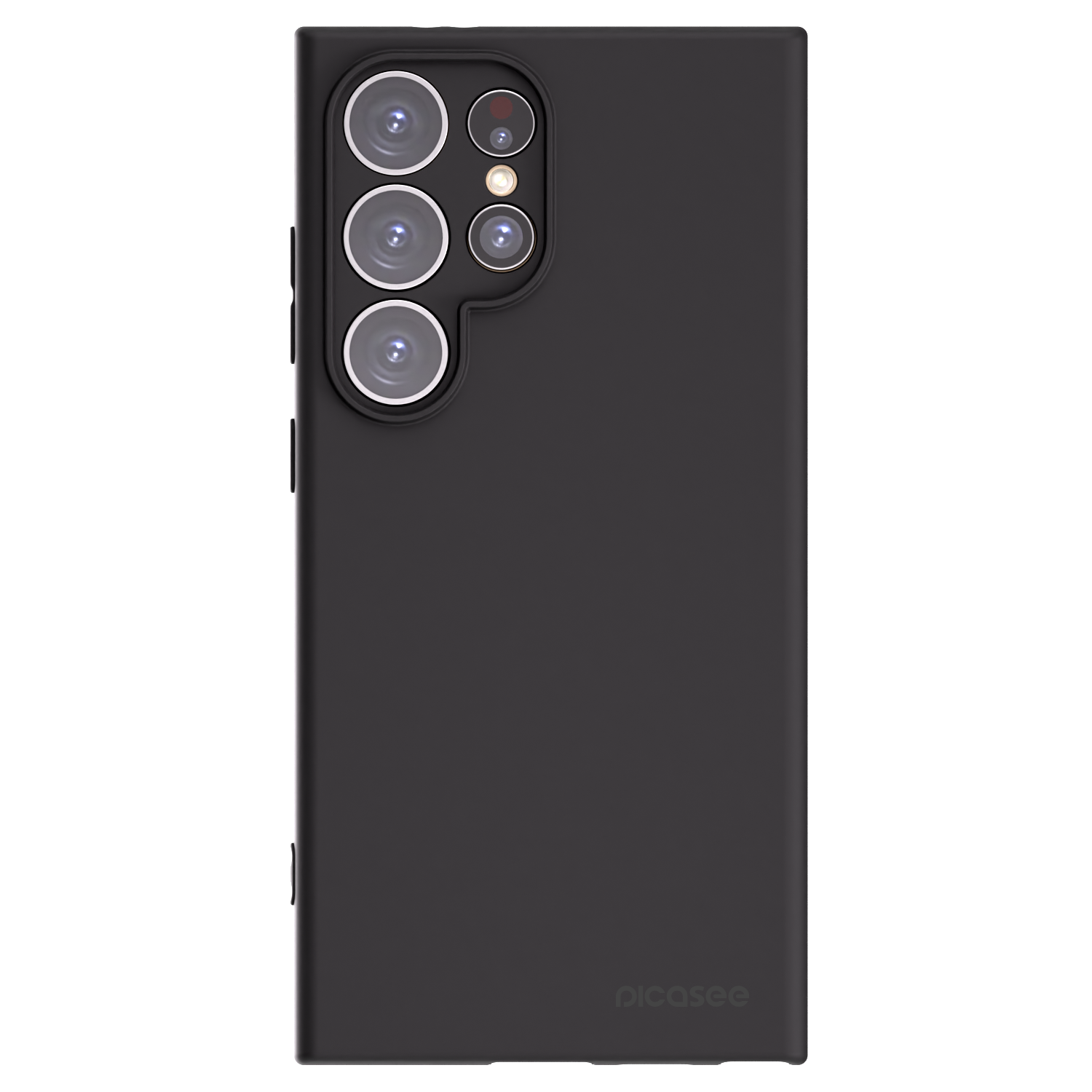 Picasee Samsung Galaxy S24 Ultra S928B 5G Hülle - Schwarzes Silikon - Clear