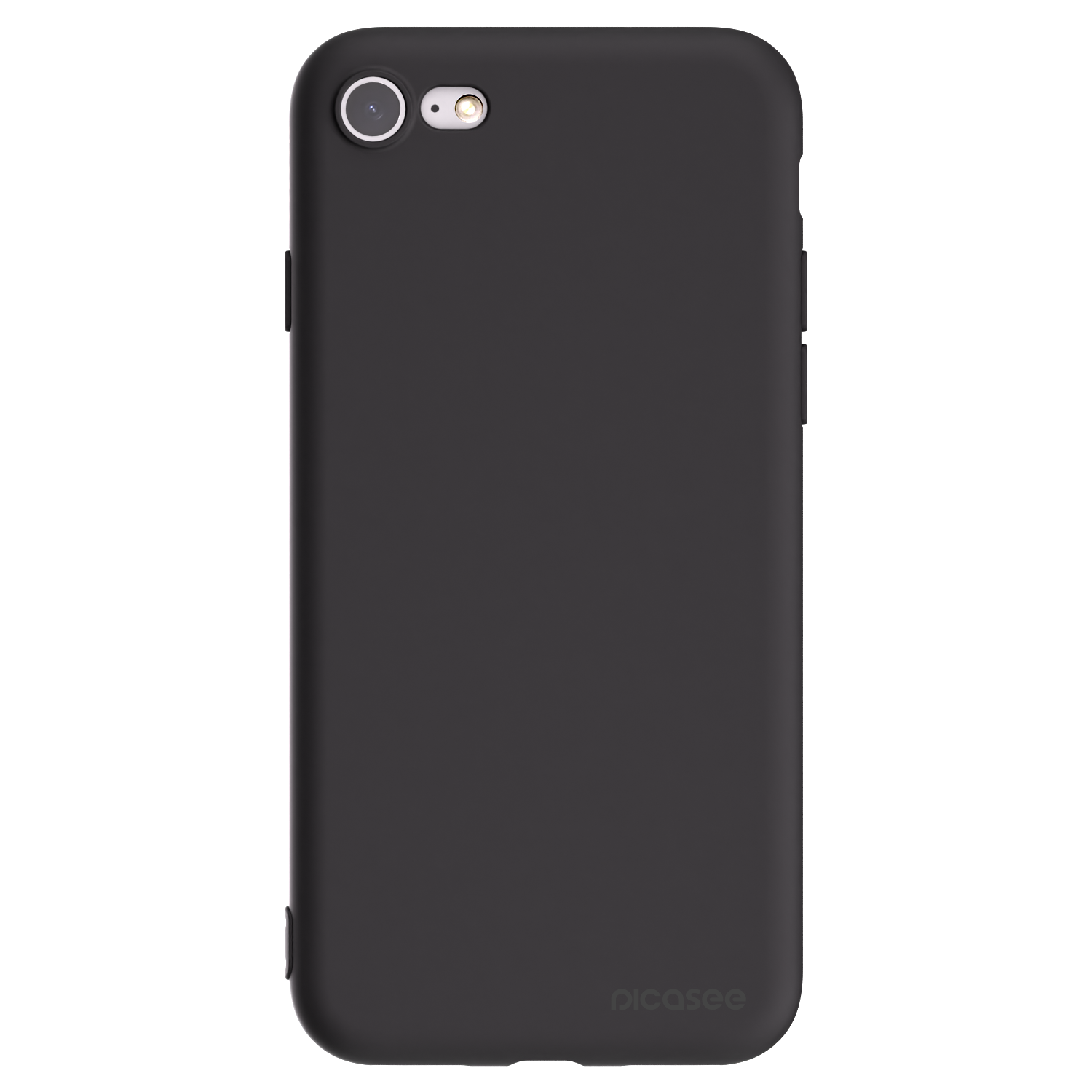 Picasee Apple iPhone 8 Hülle - Schwarzes Silikon - Clear