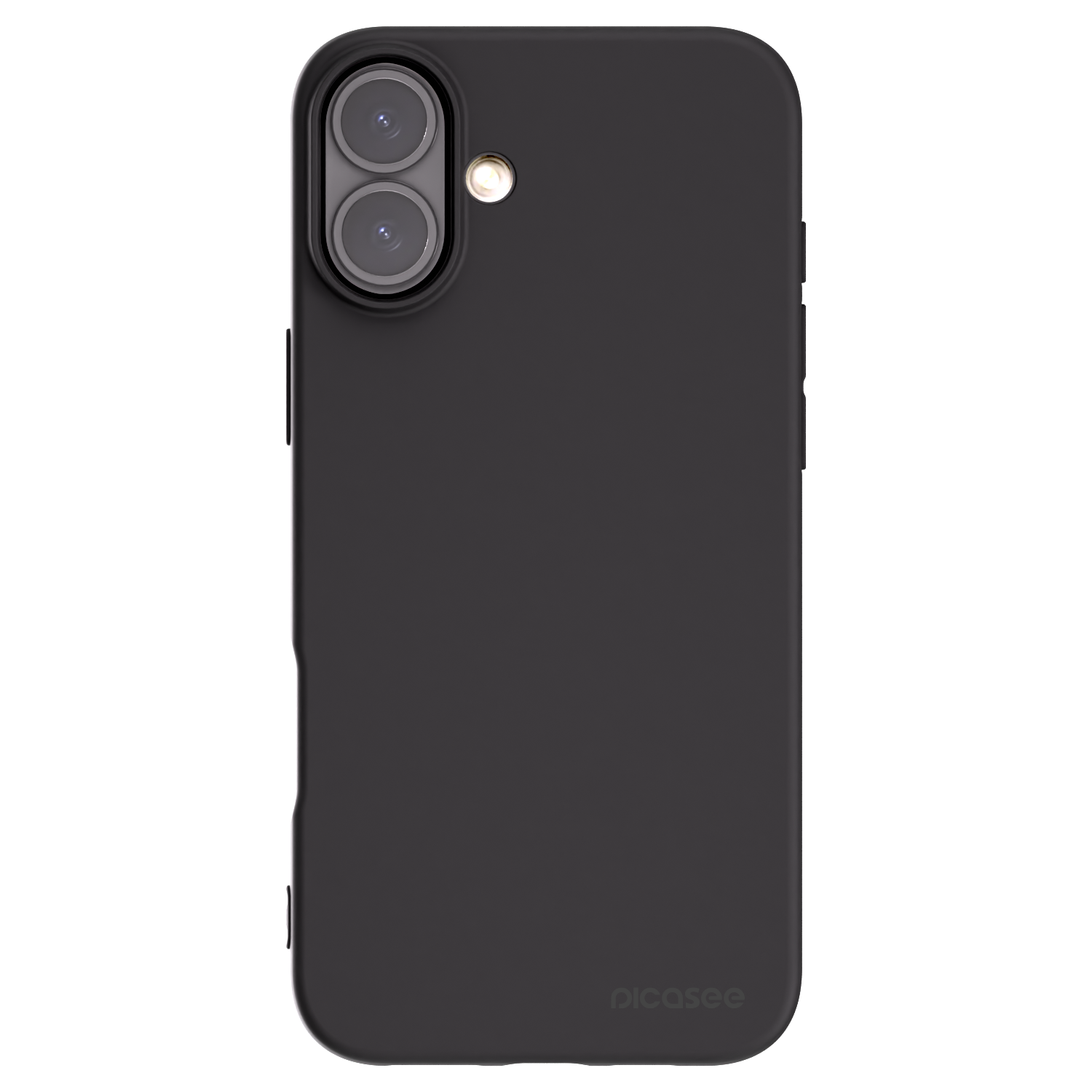 Picasee Apple iPhone 16 Plus Hülle - Schwarzes Silikon - Clear