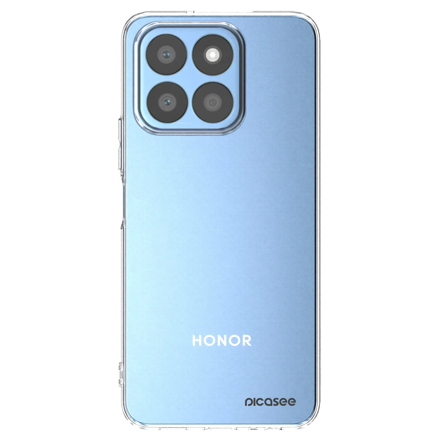 Picasee Honor X8c Hülle - Transparentes Silikon - Clear