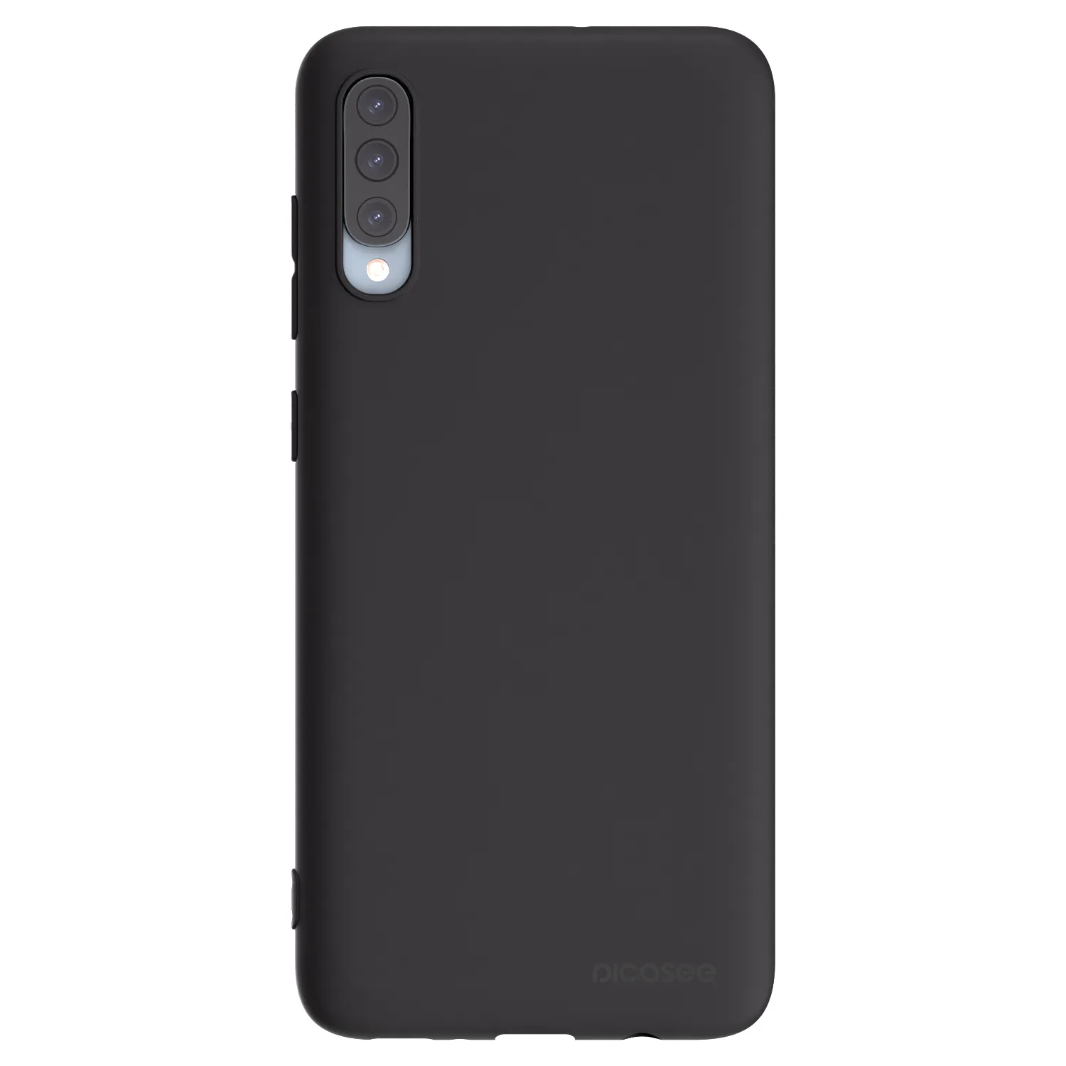 Picasee Samsung Galaxy A70 A705F Hülle - Schwarzes Silikon - Clear