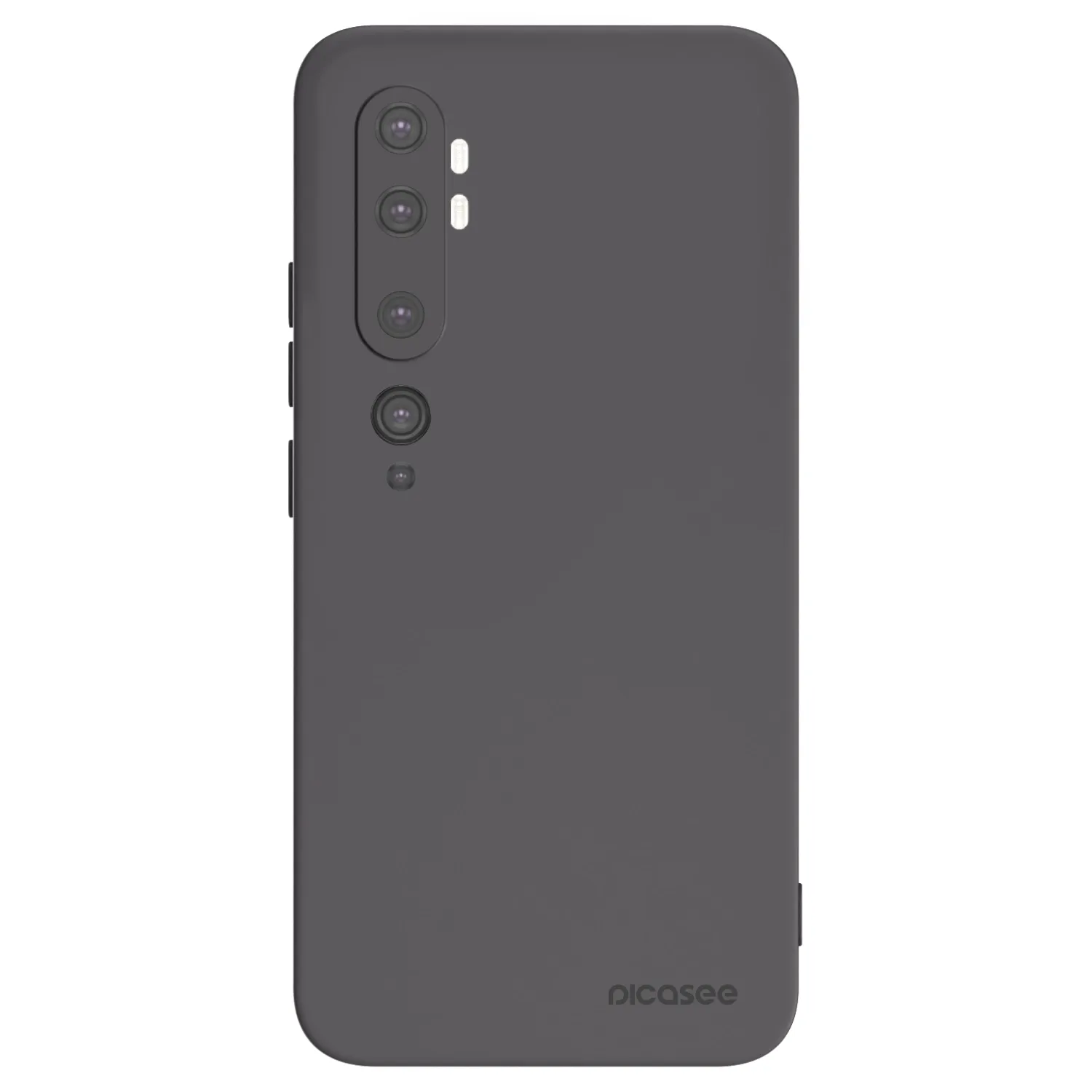 Picasee Xiaomi Mi Note 10 (Pro) Hülle - Schwarzes Silikon - Clear