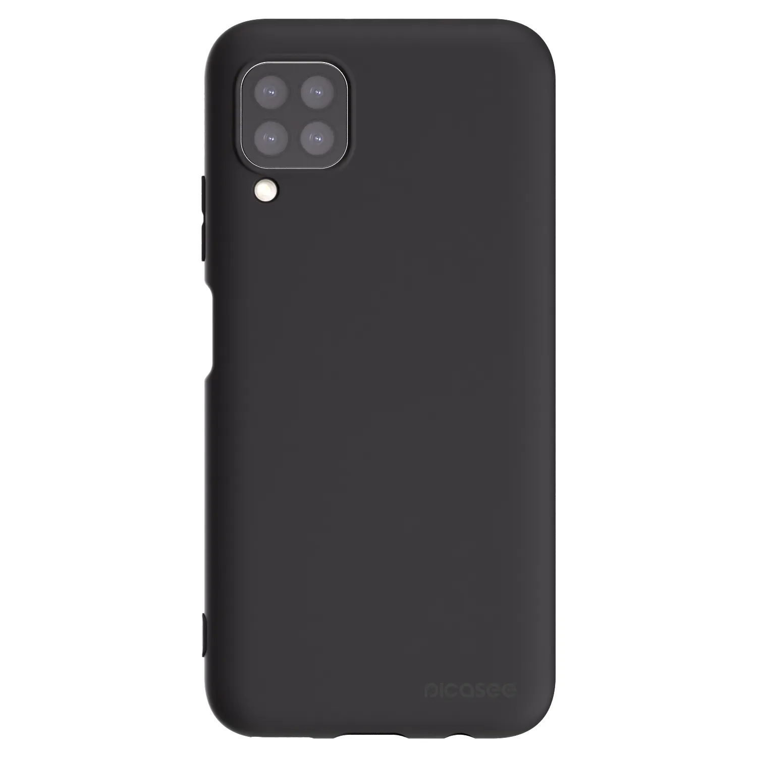 Picasee Huawei P40 Lite Hülle - Schwarzes Silikon - Clear