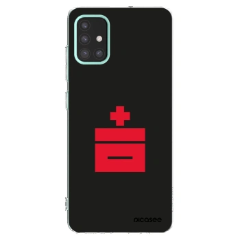 Picasee Samsung Galaxy M31s Hülle - Transparentes Silikon - Le Plastenciaga