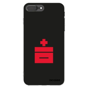 Picasee Apple iPhone 8 Plus Hülle - Transparentes Silikon - Le Plastenciaga