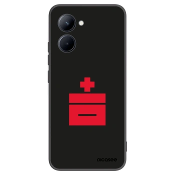 Picasee Realme C33 (2023) Hülle - Schwarzes Silikon - Le Plastenciaga