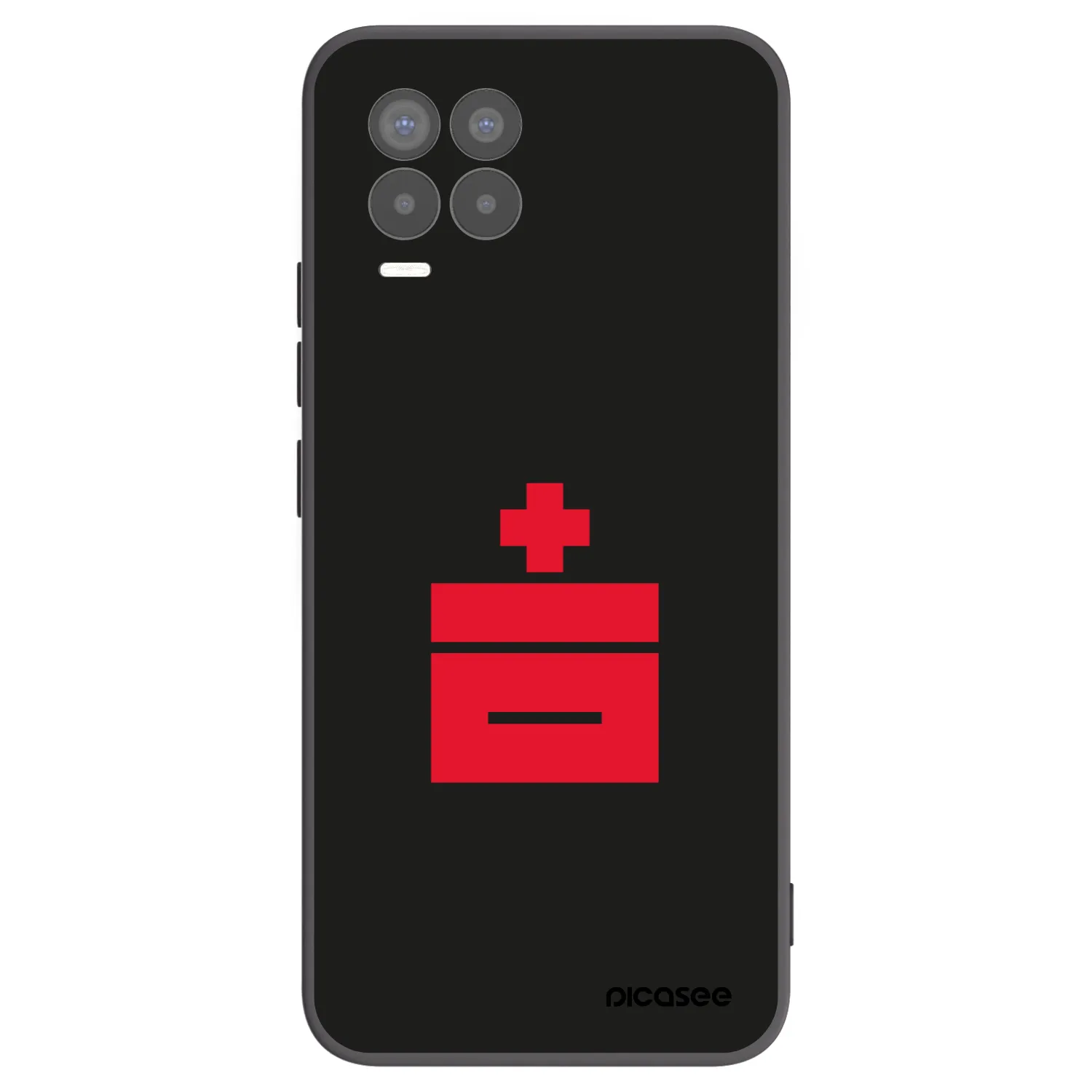 Picasee Realme 8 4G Hülle - Schwarzes Silikon - Le Plastenciaga