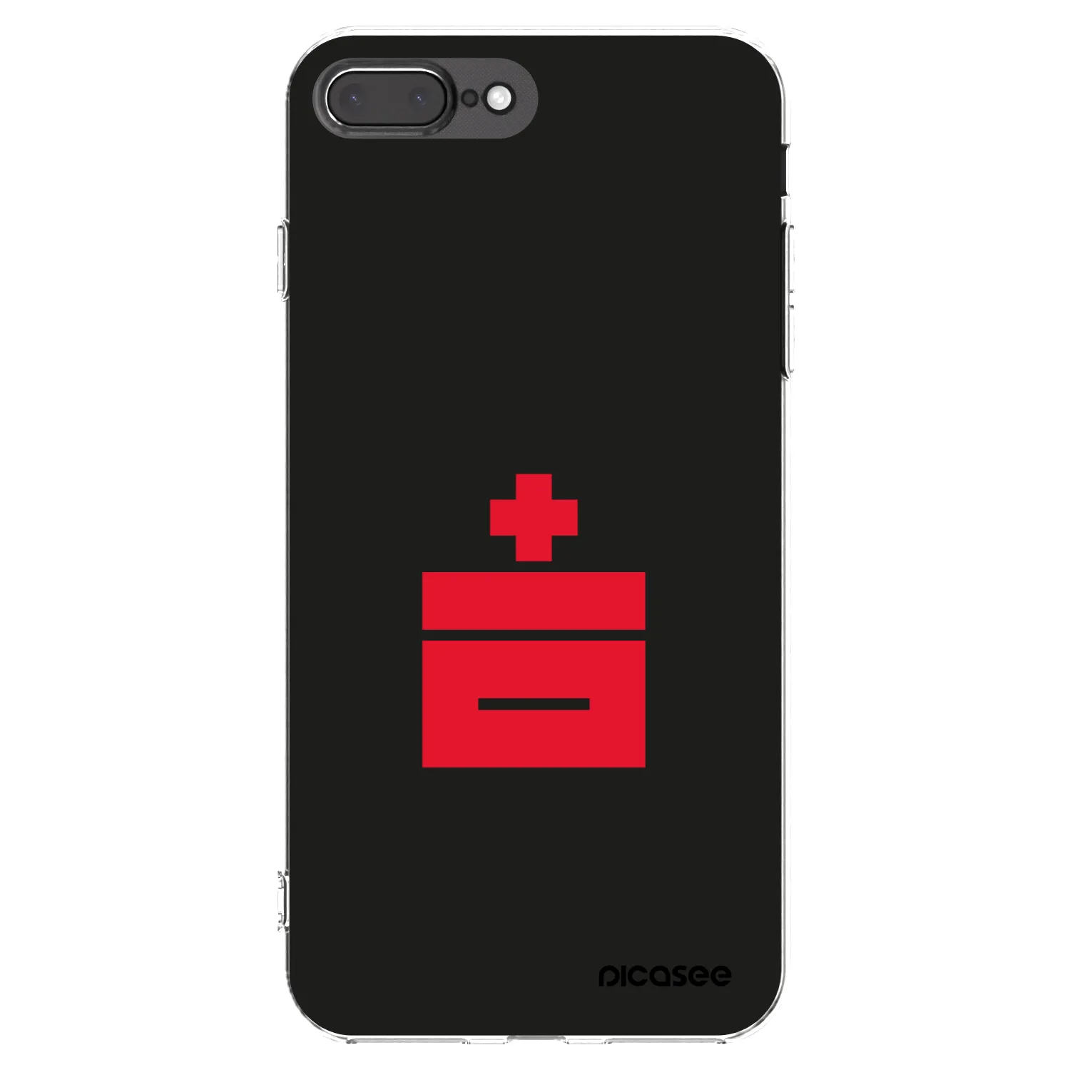 Picasee Apple iPhone 8 Plus Hülle - Transparentes Silikon - Le Plastenciaga