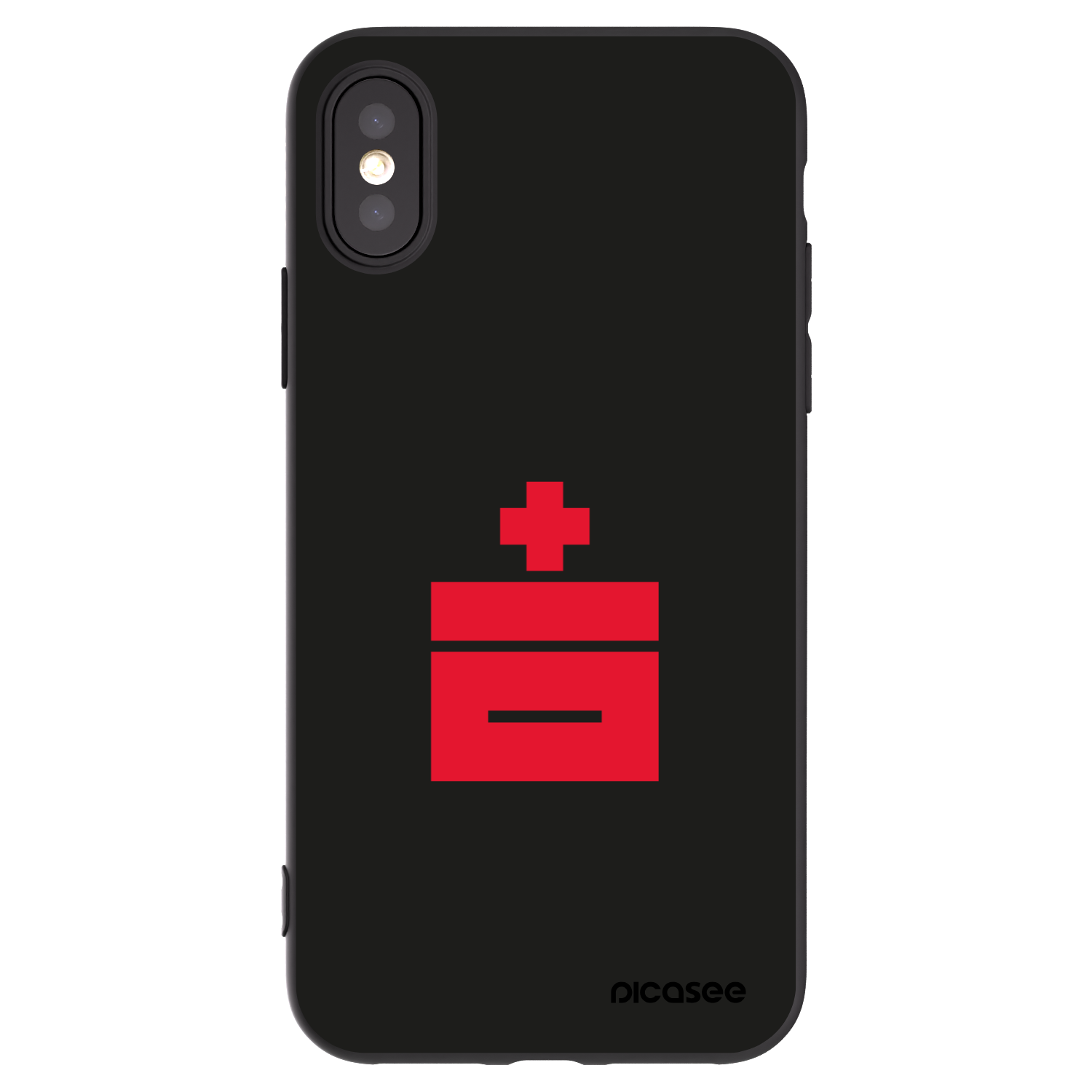 Picasee Apple iPhone X/XS Hülle - Schwarzes Silikon - Le Plastenciaga
