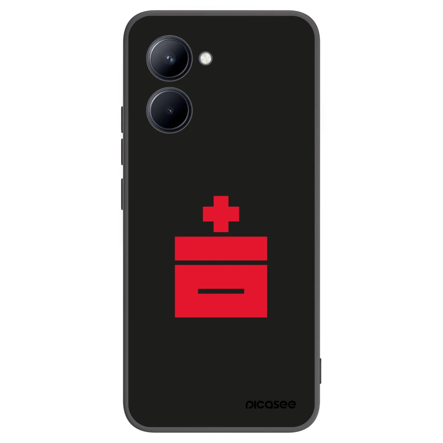 Picasee Realme C33 (2023) Hülle - Schwarzes Silikon - Le Plastenciaga