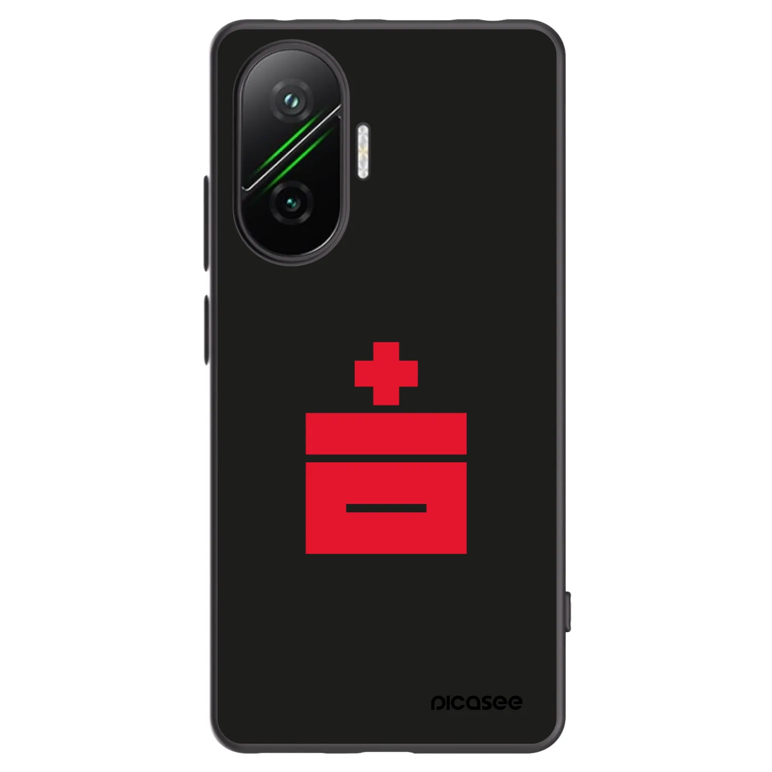 Picasee Xiaomi Poco F7 5G Hülle - Schwarzes Silikon - Le Plastenciaga