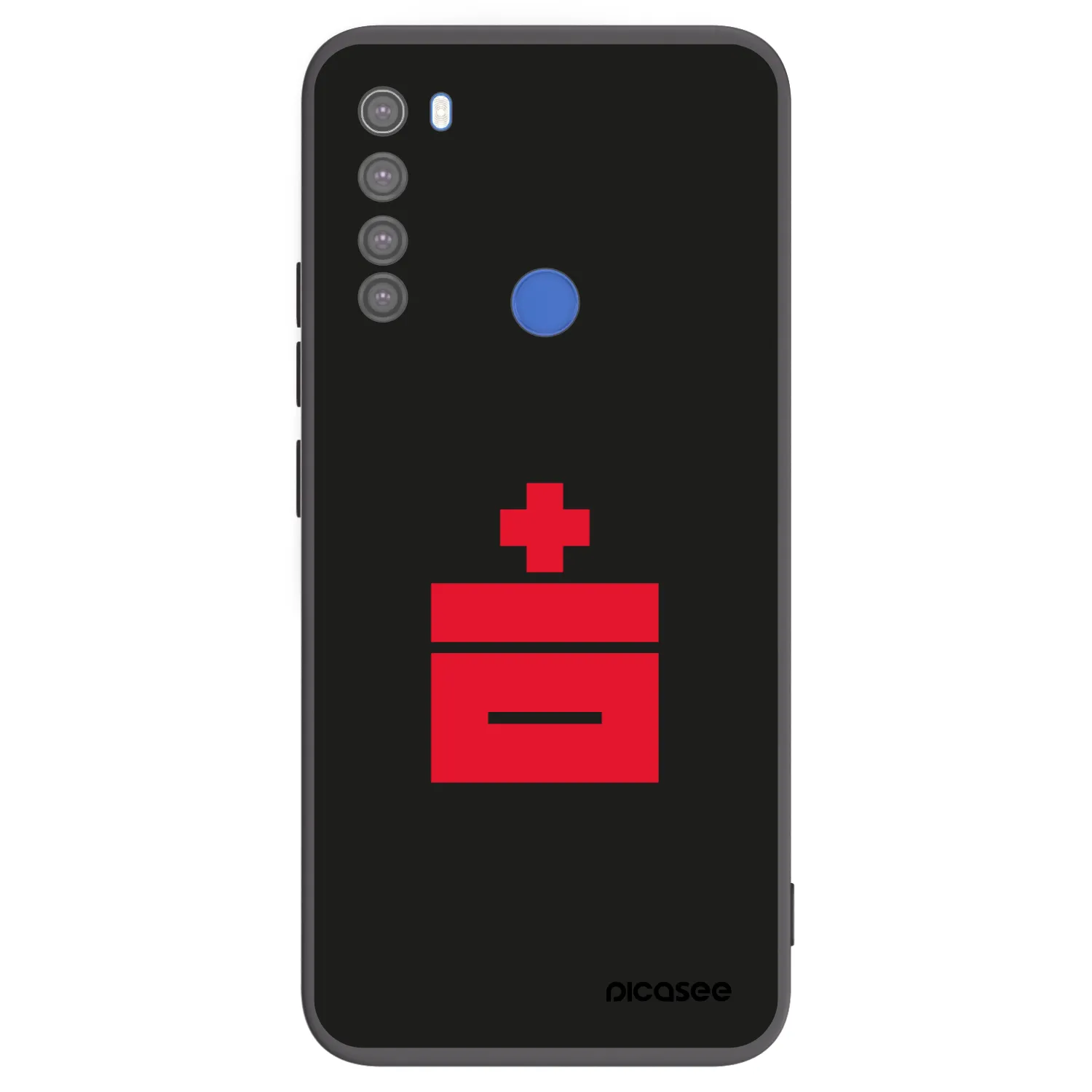 Picasee Xiaomi Redmi Note 8T Hülle - Schwarzes Silikon - Le Plastenciaga