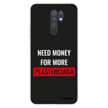 Picasee Xiaomi Redmi 9 Hülle - Transparentes Silikon - More PLASTENCIAGA