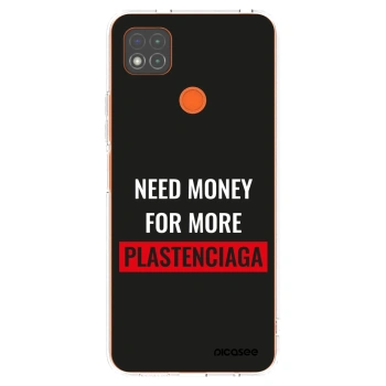 Picasee Xiaomi Redmi 9C Hülle - Transparentes Silikon - More PLASTENCIAGA