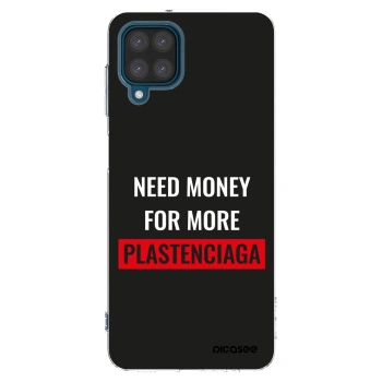 Picasee Samsung Galaxy A12 A125F Hülle - Transparentes Silikon - More PLASTENCIAGA