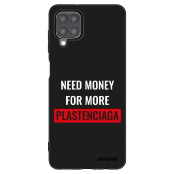 Picasee Samsung Galaxy A12 A125F Hülle - Schwarzes Silikon - More PLASTENCIAGA