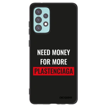Picasee Samsung Galaxy A72 A725F Hülle - Schwarzes Silikon - More PLASTENCIAGA