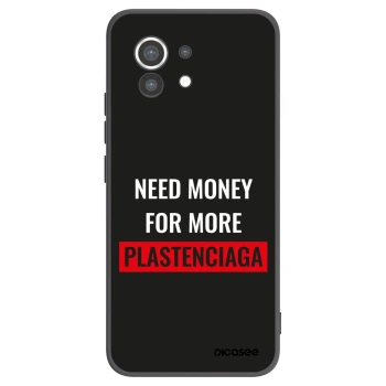 Picasee Xiaomi Mi 11 Hülle - Schwarzes Silikon - More PLASTENCIAGA