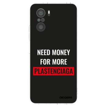 Picasee Xiaomi Poco F3 Hülle - Transparentes Silikon - More PLASTENCIAGA