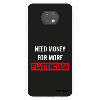 Picasee Xiaomi Redmi Note 9T Hülle - Transparentes Silikon - More PLASTENCIAGA