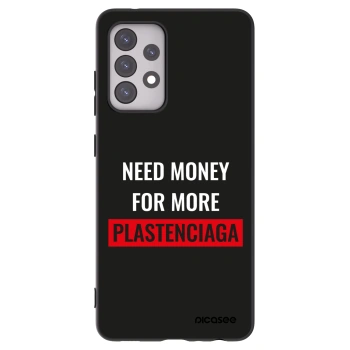 Picasee Samsung Galaxy A52s 5G A528B Hülle - Schwarzes Silikon - More PLASTENCIAGA