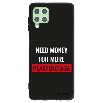 Picasee Samsung Galaxy A22 A225F 4G Hülle - Schwarzes Silikon - More PLASTENCIAGA