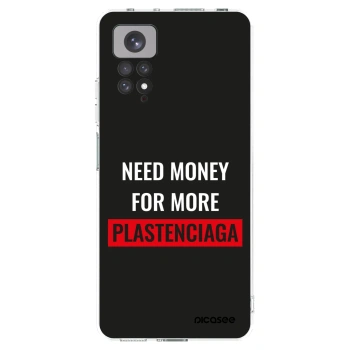Picasee Xiaomi Redmi Note 11S 4G Hülle - Transparentes Silikon - More PLASTENCIAGA