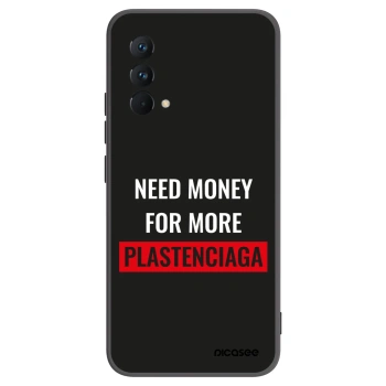Picasee Realme GT Master Edition 5G Hülle - Schwarzes Silikon - More PLASTENCIAGA