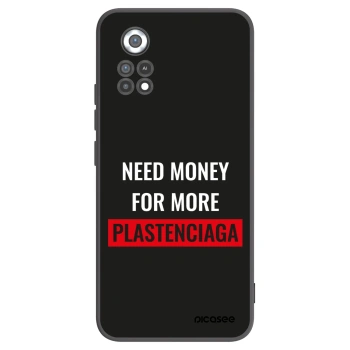 Picasee Xiaomi Poco X4 Pro 5G Hülle - Schwarzes Silikon - More PLASTENCIAGA