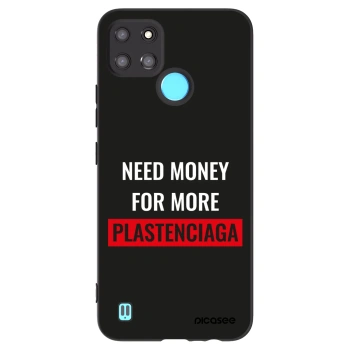 Picasee Realme C21Y Hülle - Schwarzes Silikon - More PLASTENCIAGA