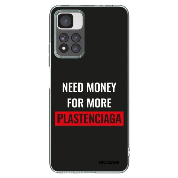 Picasee Xiaomi Redmi Note 11 Pro+ 5G Hülle - Transparentes Silikon - More PLASTENCIAGA