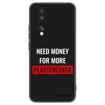 Picasee Honor 70 Hülle - Schwarzes Silikon - More PLASTENCIAGA