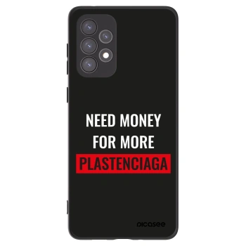 Picasee Samsung Galaxy A73 5G Hülle - Schwarzes Silikon - More PLASTENCIAGA