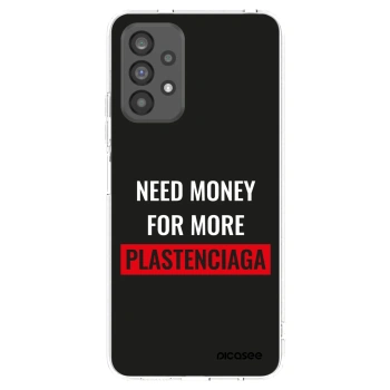 Picasee Samsung Galaxy A73 5G Hülle - Transparentes Silikon - More PLASTENCIAGA