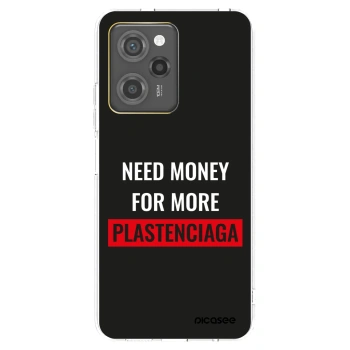 Picasee Xiaomi Poco X5 Pro Hülle - Schwarzes Silikon - More PLASTENCIAGA