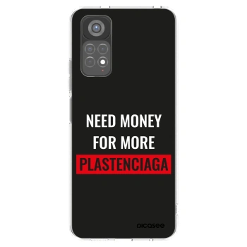 Picasee Xiaomi Redmi Note 11S 5G Hülle - Transparentes Silikon - More PLASTENCIAGA