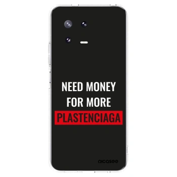 Picasee Xiaomi 13 Pro Hülle - Transparentes Silikon - More PLASTENCIAGA
