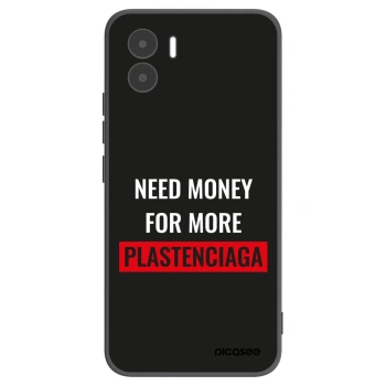 Picasee Xiaomi Redmi A2 Hülle - Schwarzes Silikon - More PLASTENCIAGA