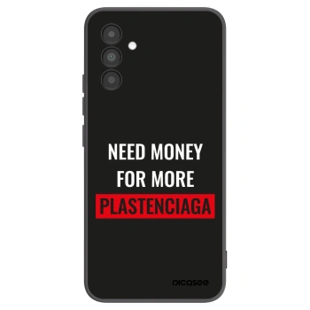 Picasee Samsung Galaxy A04s A047F Hülle - Schwarzes Silikon - More PLASTENCIAGA