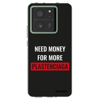 Picasee Xiaomi 13T Pro Hülle - Transparentes Silikon - More PLASTENCIAGA