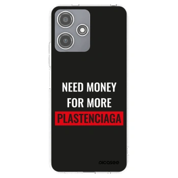 Picasee Xiaomi Redmi 12 5G Hülle - Transparentes Silikon - More PLASTENCIAGA