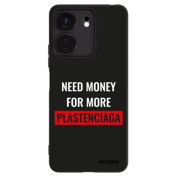 Picasee Xiaomi Redmi 13C 4G Hülle - Schwarzes Silikon - More PLASTENCIAGA