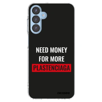 Picasee Samsung Galaxy A15 A156B 5G Hülle - Transparentes Silikon - More PLASTENCIAGA